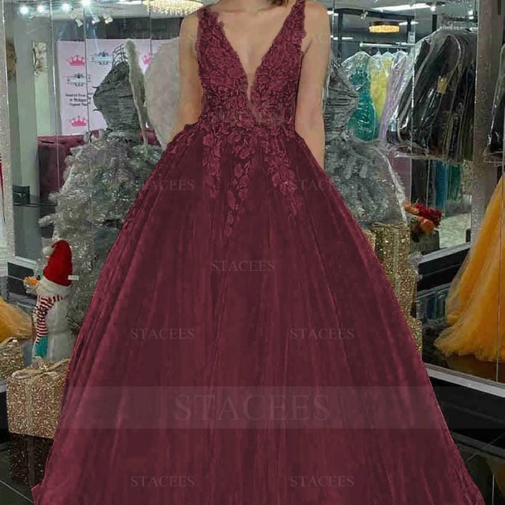 Cabernet Red Prom Dress